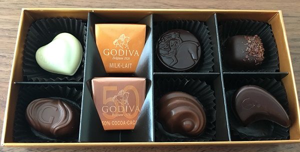 ゴディバ(GODIVA）のチョコレート『ゴールド コレクション 8粒』