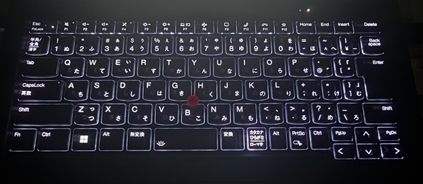 ThinkPad X1 Carbon Gen 11のキーボード